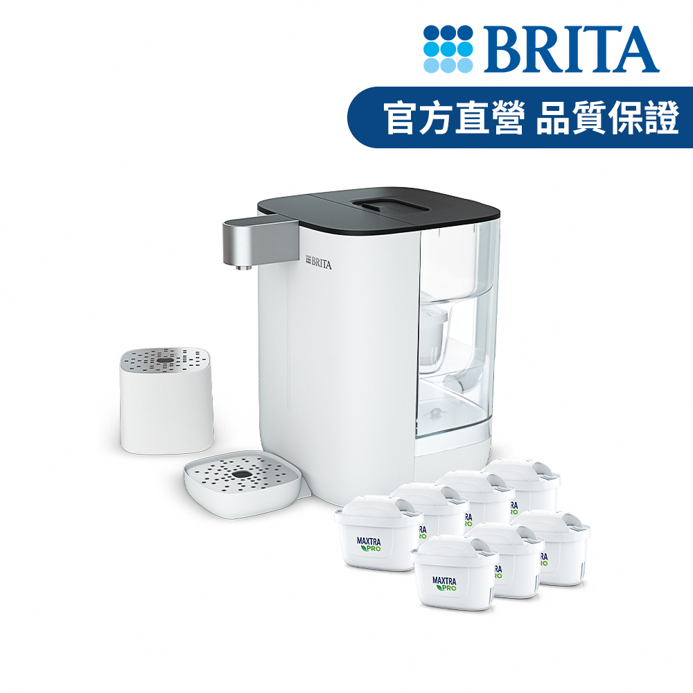 BRITA【官方直營】Cube 小濾方瞬熱溫控滅菌開飲機7芯組