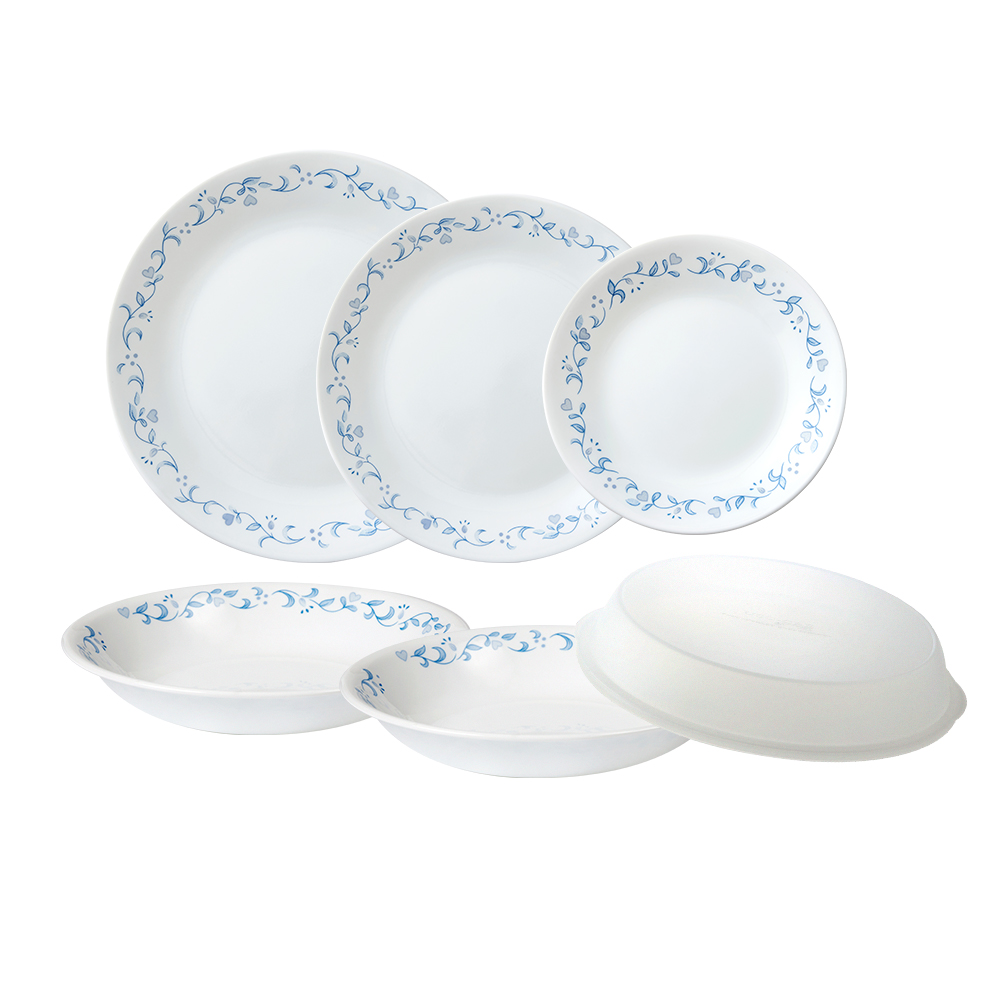 Corelle Brands 康寧餐具【 CORELLE】鄉野藍6件式餐盤組